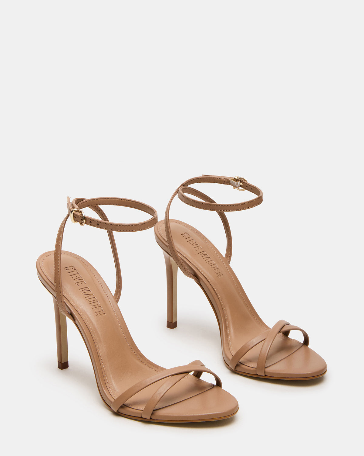 JYPSEY Tan Leather Strappy Stiletto Women's Heel - Steve Madden