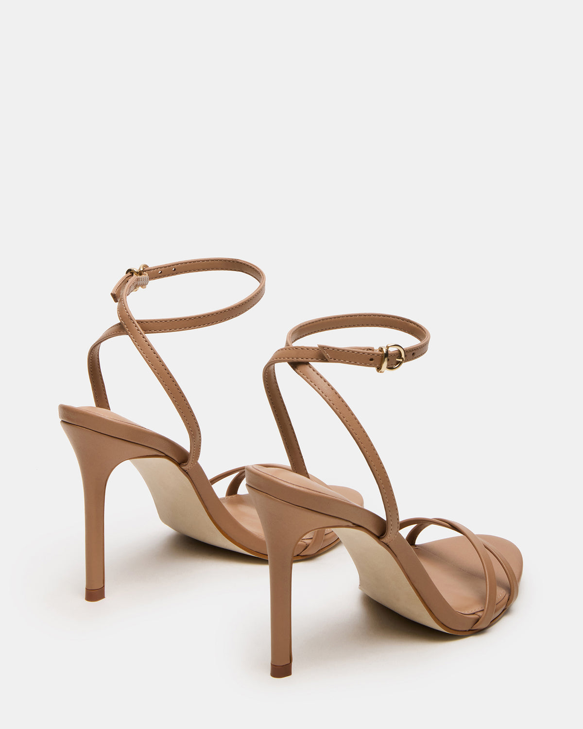 JYPSEY Tan Leather Strappy Stiletto Women's Heel - Steve Madden