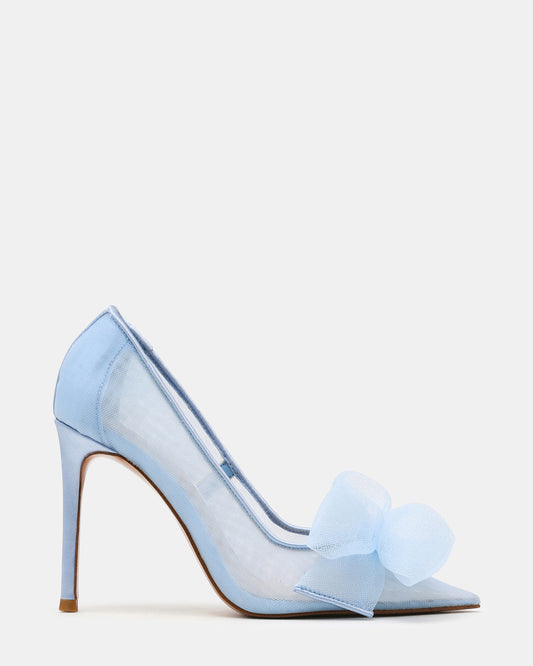 TAFFY Blue Bow Pointed-Toe Stiletto Pump Women's Heel - Steve Madden