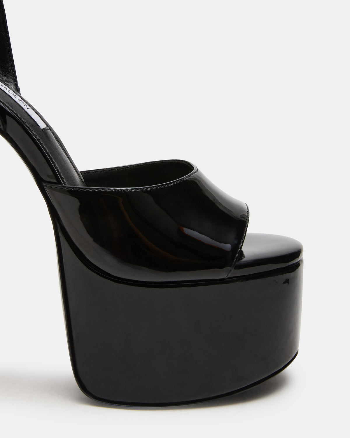 OLYSSIA Black Platform Stiletto Ankle Strap Women's Heel - Steve Madden