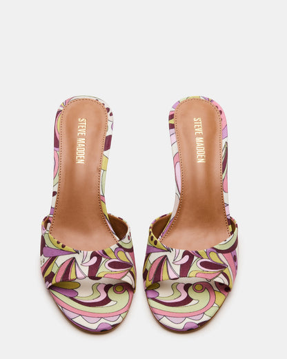 KENDRIX Pink Print Women's Mule Heel - Steve Madden