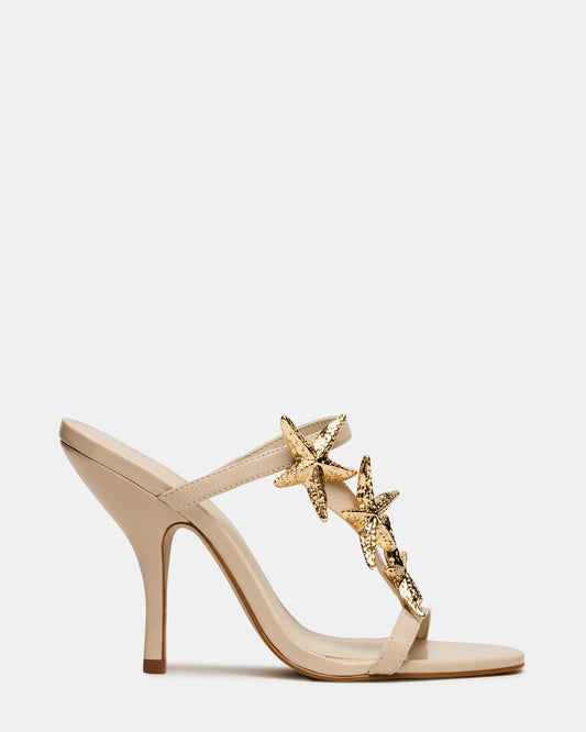 AQUARIAN Bone Star-Detail Round-Toe Mule Women's Heel - Steve Madden
