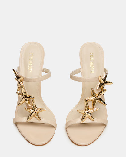 AQUARIAN Bone Star-Detail Round-Toe Mule Women's Heel - Steve Madden