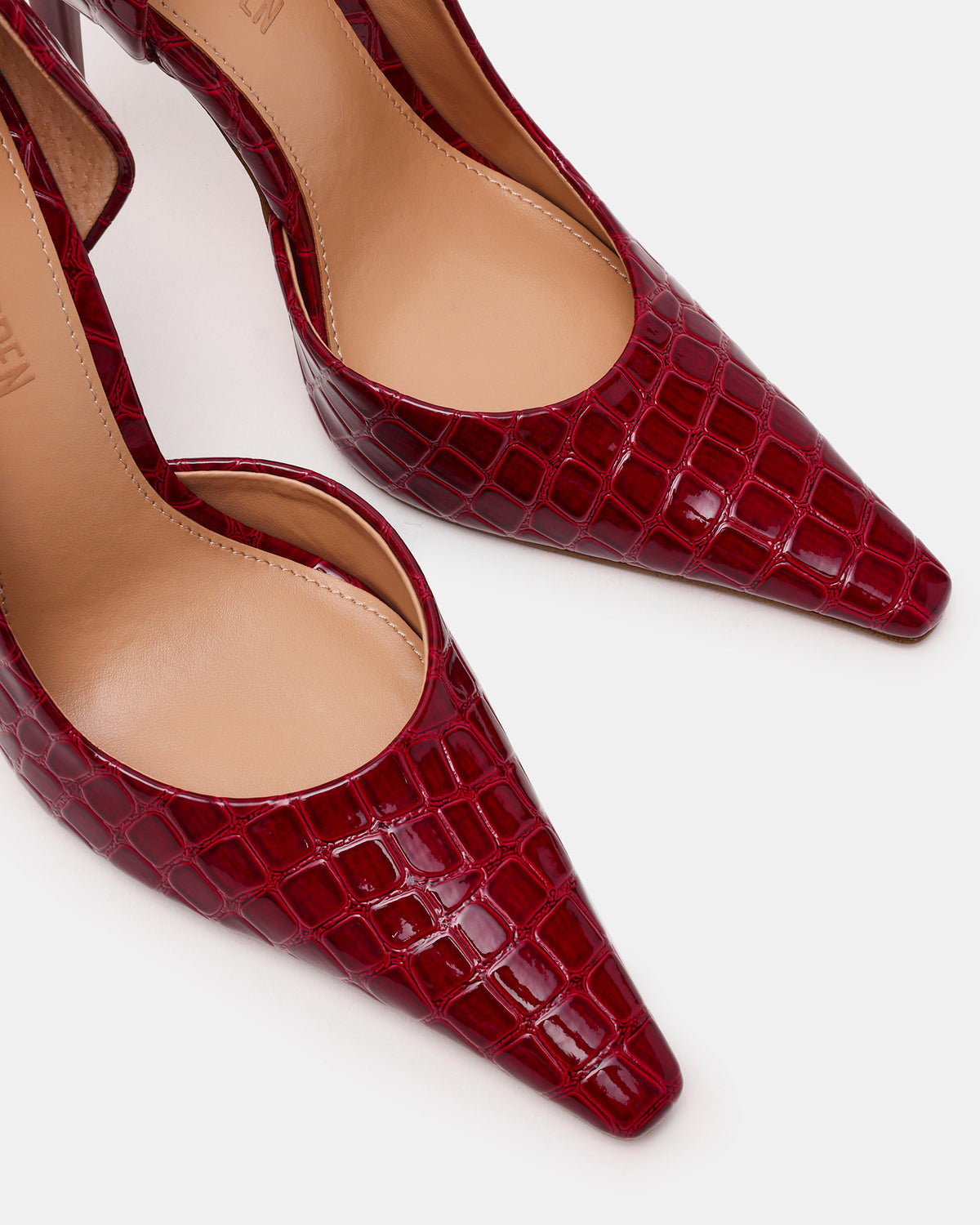 ELEGANT Red Crocodile Pointed-Toe Stiletto Pump Women's Heel - Steve Madden