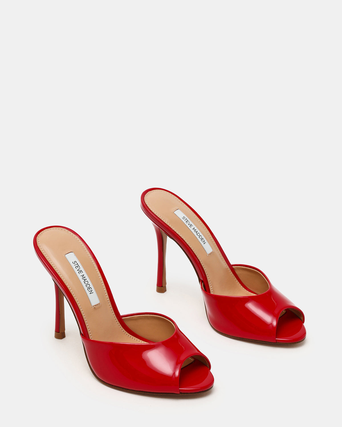 PRIYA Red Patent Mule Women's Heel - Steve Madden