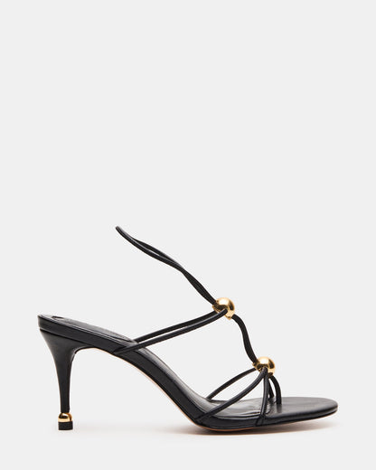 RAMOS Black Strappy Stiletto Women's Heel - Steve Madden