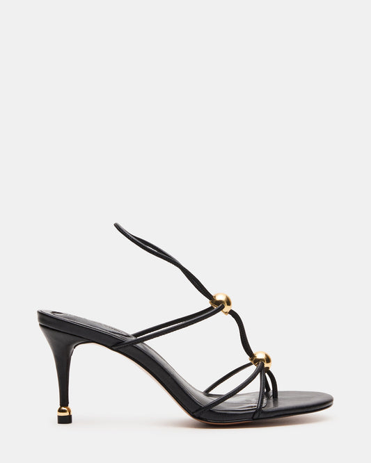 RAMOS Black Strappy Stiletto Women's Heel - Steve Madden