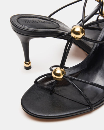 RAMOS Black Strappy Stiletto Women's Heel - Steve Madden
