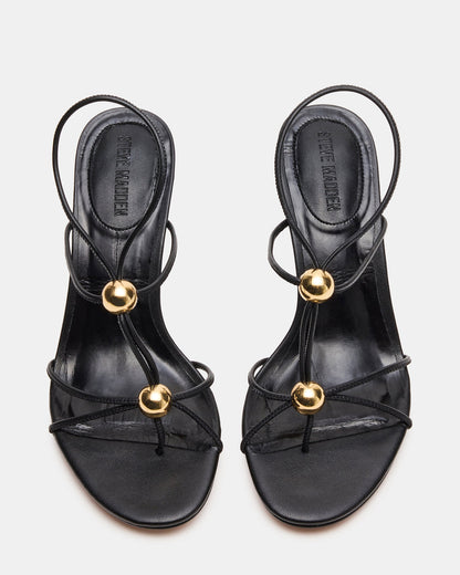 RAMOS Black Strappy Stiletto Women's Heel - Steve Madden