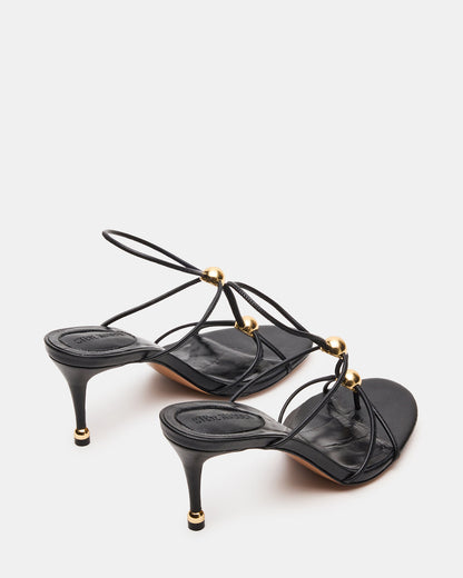 RAMOS Black Strappy Stiletto Women's Heel - Steve Madden