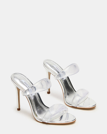 SATURN Jelly Clear Stiletto Mule Women's Heel - Steve Madden