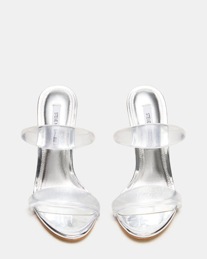 SATURN Jelly Clear Stiletto Mule Women's Heel - Steve Madden