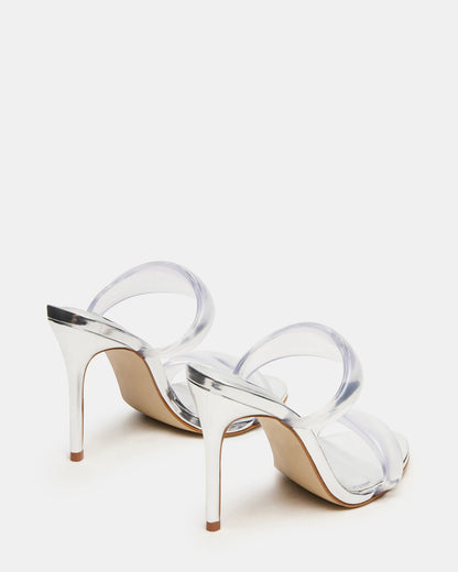SATURN Jelly Clear Stiletto Mule Women's Heel - Steve Madden