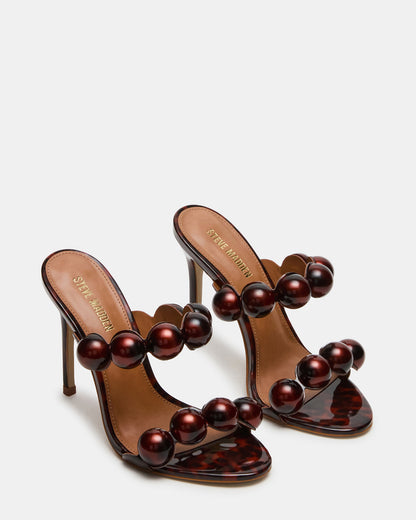 SATURN Beads Tortoise Stiletto Mule Women's Heel - Steve Madden