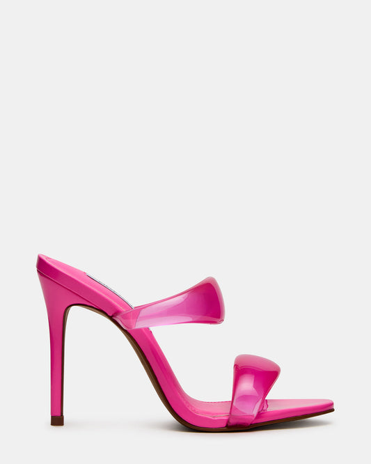 SATURN Jelly Pink Stiletto Mule Women's Heel - Steve Madden