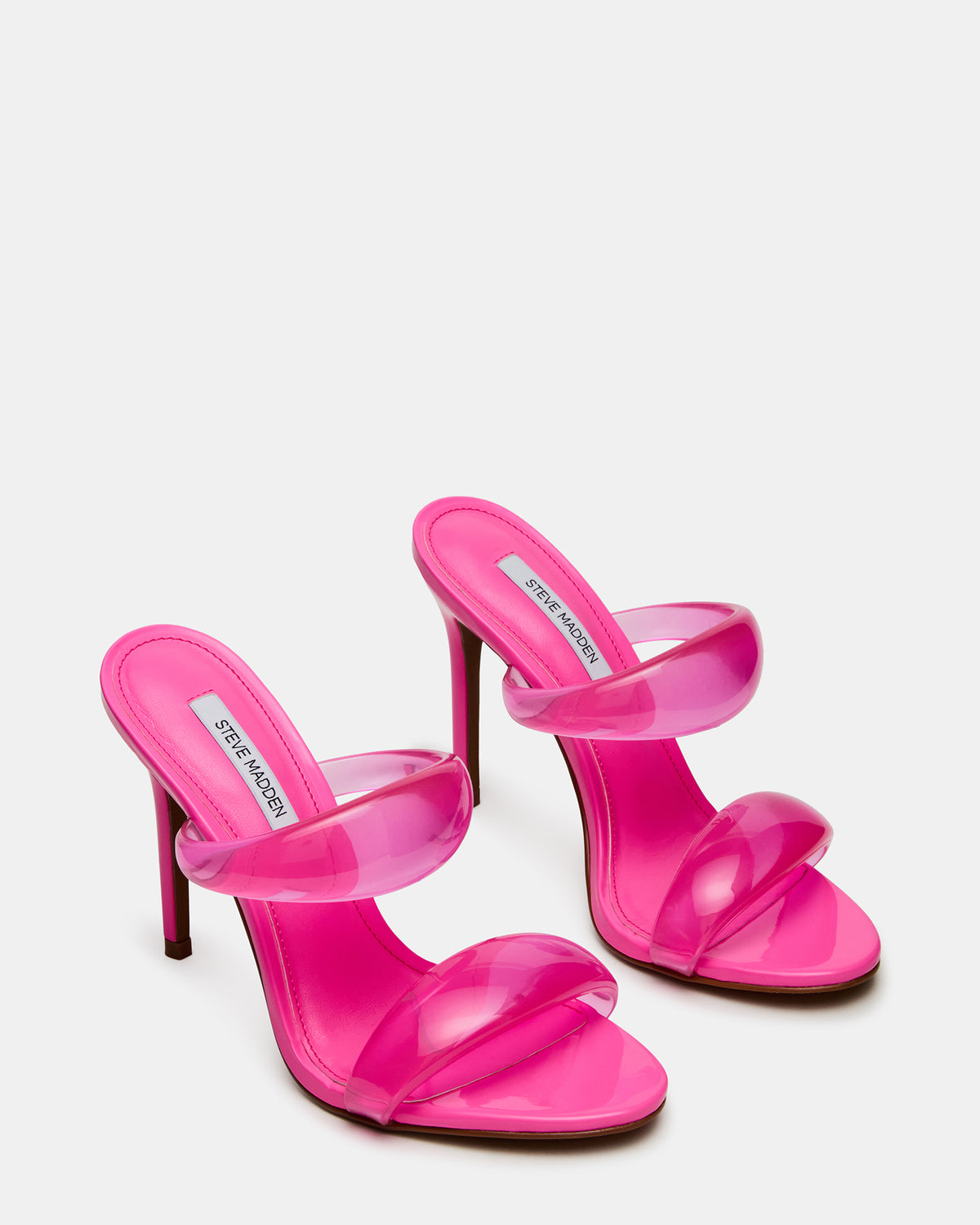 SATURN Jelly Pink Stiletto Mule Women's Heel - Steve Madden