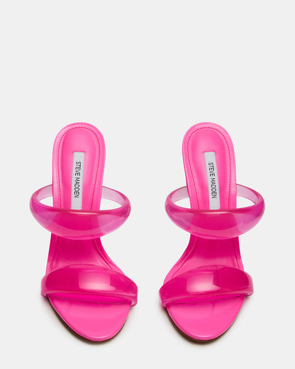 SATURN Jelly Pink Stiletto Mule Women's Heel - Steve Madden