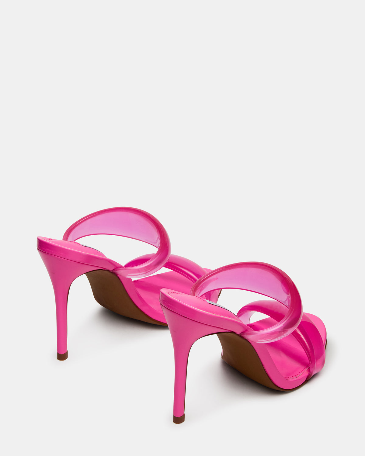 SATURN Jelly Pink Stiletto Mule Women's Heel - Steve Madden
