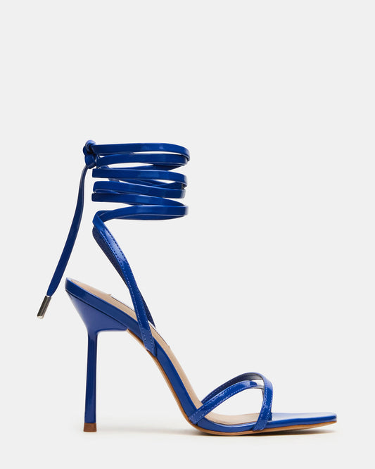 NERI Cobalt Patent Strappy Stiletto Round-Toe Women's Heel - Steve Madden