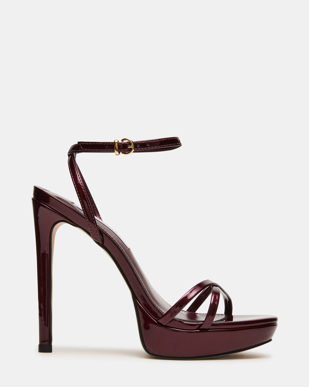 JUNI Cherry Pearl Criss Cross Stiletto Ankle Strap Women's Heel - Steve Madden