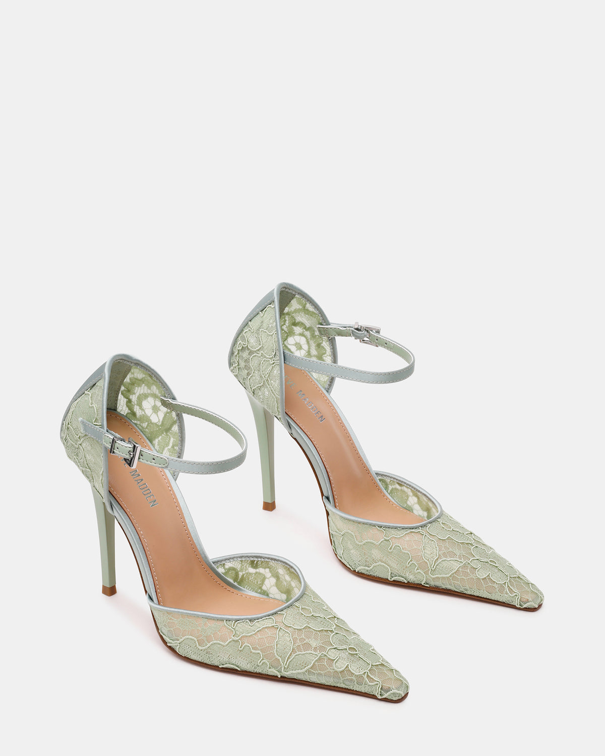 AVANT Pistachio Lace Pointed-Toe Stiletto Pump Women's Heel - Steve Madden