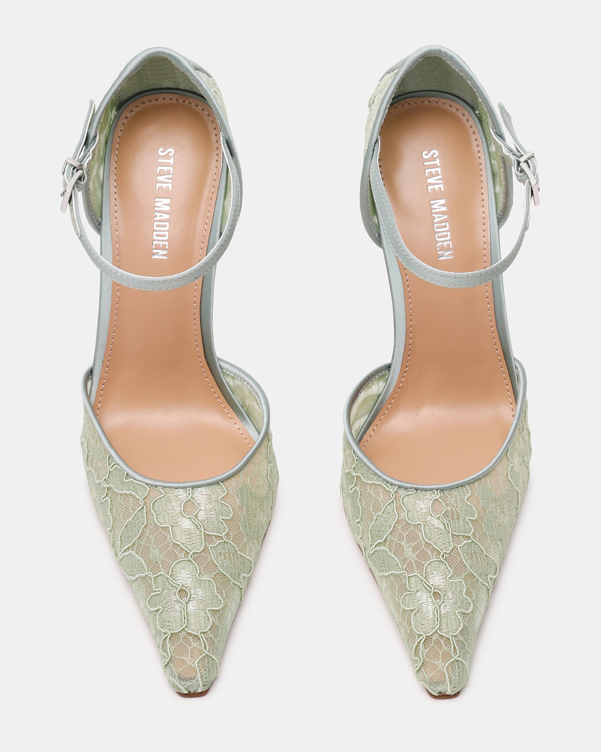 AVANT Pistachio Lace Pointed-Toe Stiletto Pump Women's Heel - Steve Madden