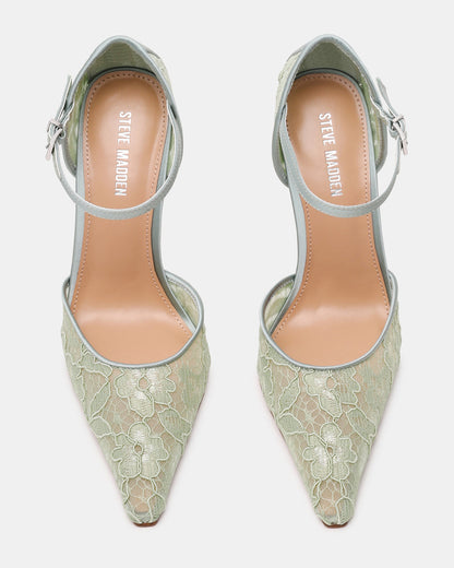 AVANT Pistachio Lace Pointed-Toe Stiletto Pump Women's Heel - Steve Madden