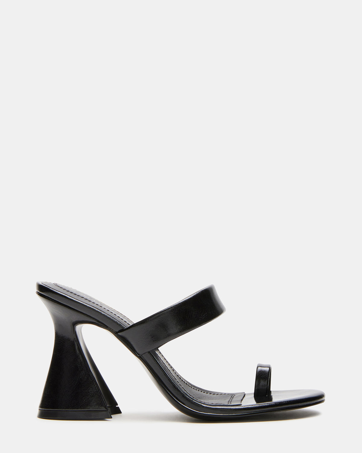 RENIE Black Women's Open Toe Mule Heel - Steve Madden
