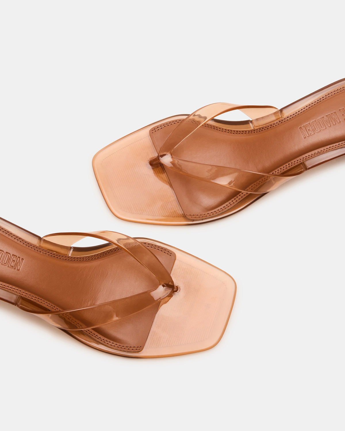 TRACIE Jelly Tan Thong Strap Women's Kitten Heel - Steve Madden