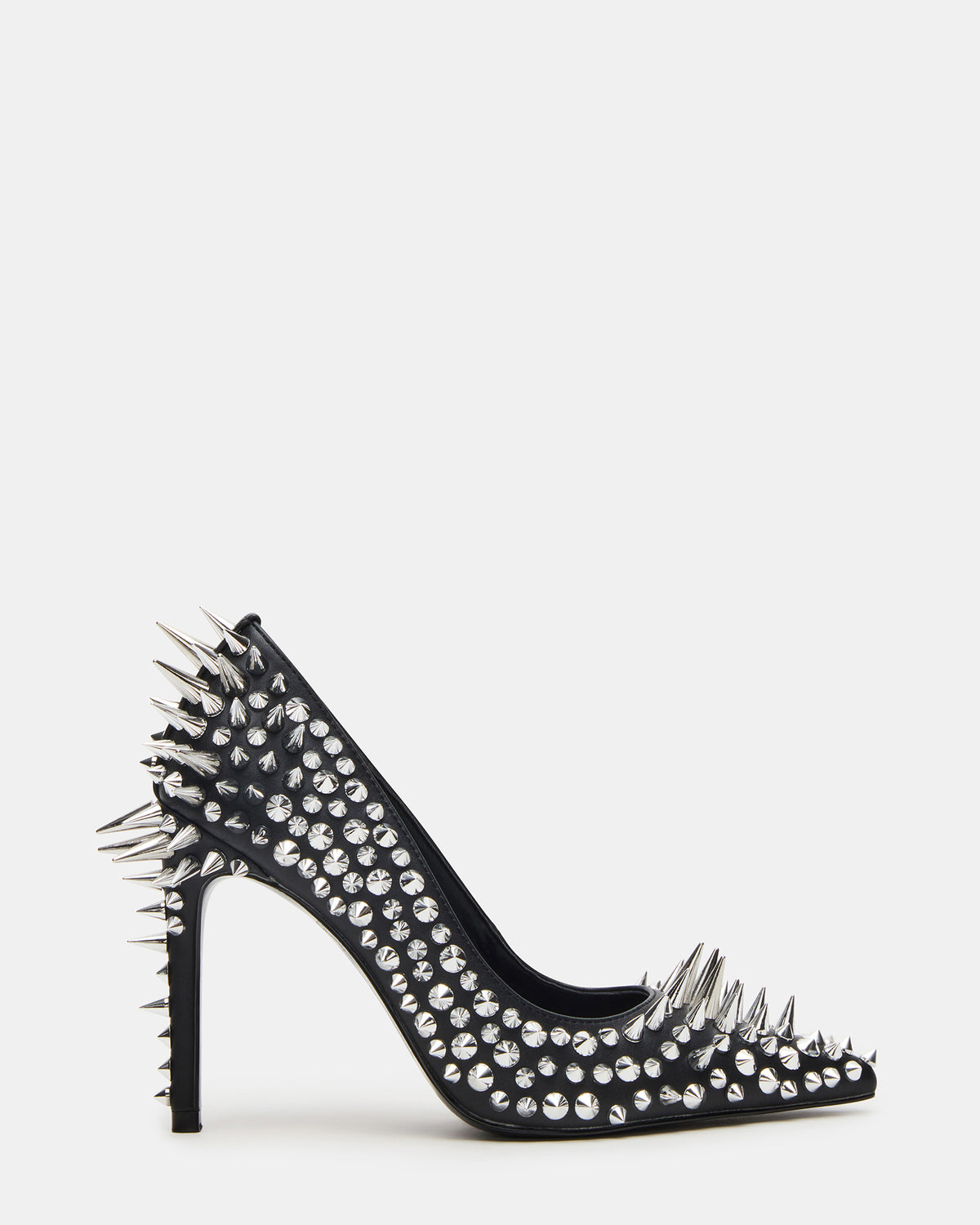 NOIR Black Stud Pointed-Toe Stiletto Pump Women's Heels - Steve Madden