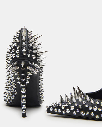 NOIR Black Stud Pointed-Toe Stiletto Pump Women's Heels - Steve Madden
