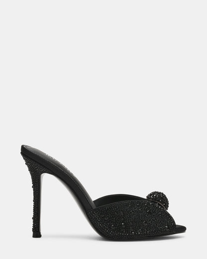 PRIYA Black Rhinestones Mule Women's Heel - Steve Madden