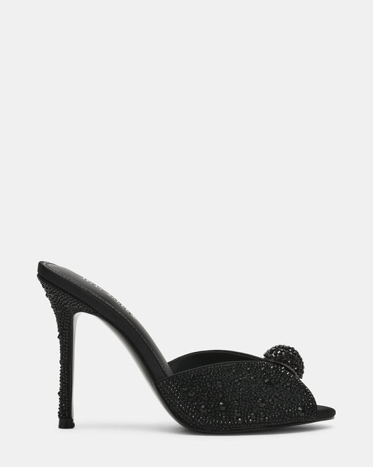 PRIYA Black Rhinestones Mule Women's Heel - Steve Madden