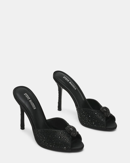 PRIYA Black Rhinestones Mule Women's Heel - Steve Madden