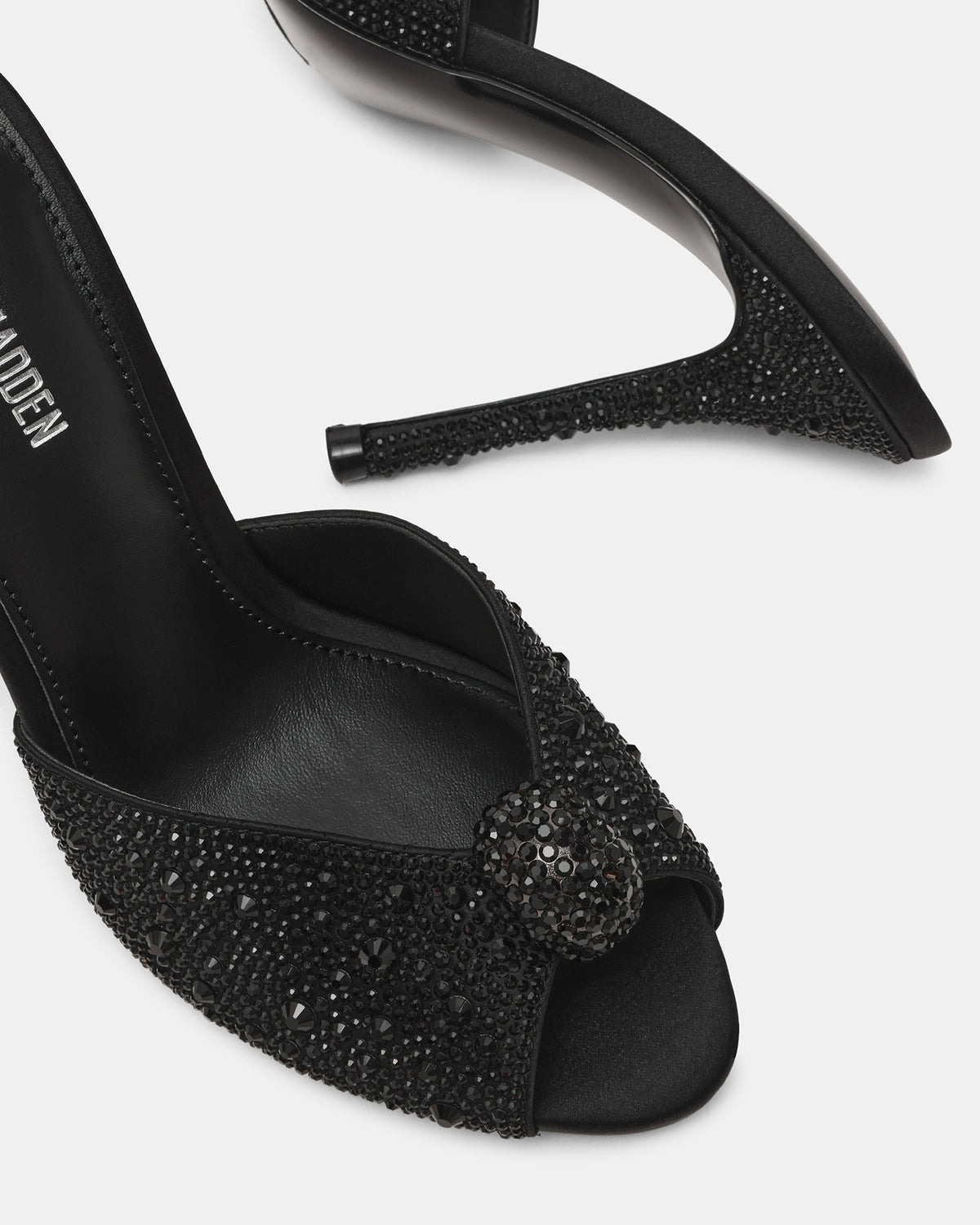 PRIYA Black Rhinestones Mule Women's Heel - Steve Madden