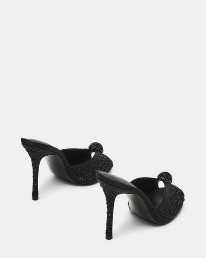 PRIYA Black Rhinestones Mule Women's Heel - Steve Madden