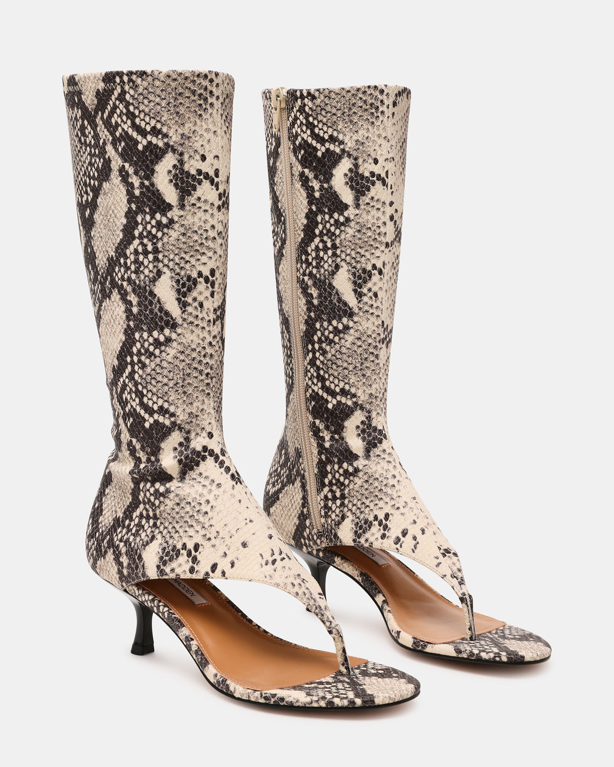 RELENTLESS Snake Thong Open-Toe Boot Shaft Women's Heel - Steve Madden