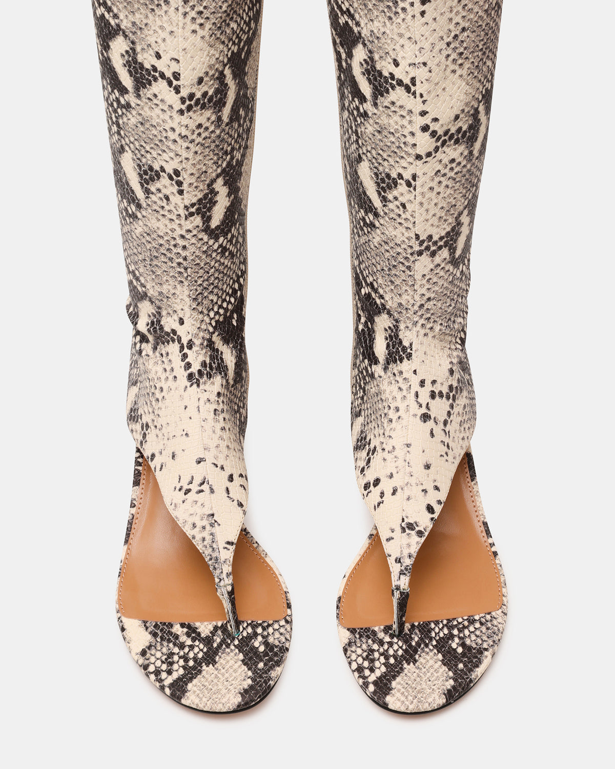 RELENTLESS Snake Thong Open-Toe Boot Shaft Women's Heel - Steve Madden