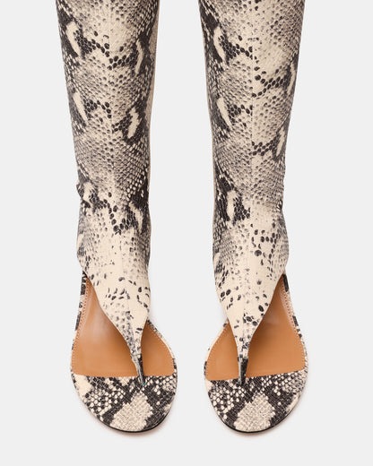 RELENTLESS Snake Thong Open-Toe Boot Shaft Women's Heel - Steve Madden