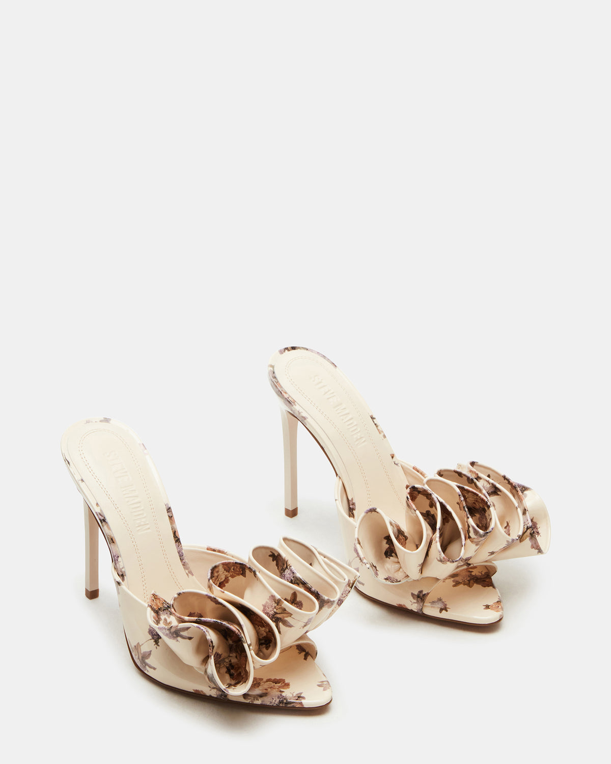 AFFINITY Floral Women's Multi Pointed-Toe Stiletto Mule Heel - Steve Madden