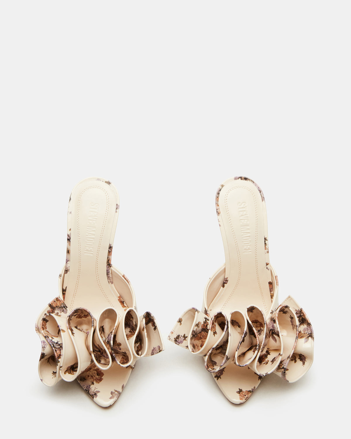 AFFINITY Floral Women's Multi Pointed-Toe Stiletto Mule Heel - Steve Madden
