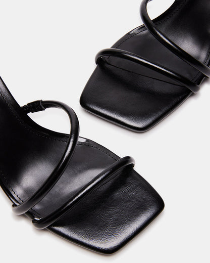 LOPEZ Black Women's Square Toe Strappy Heel - Steve Madden