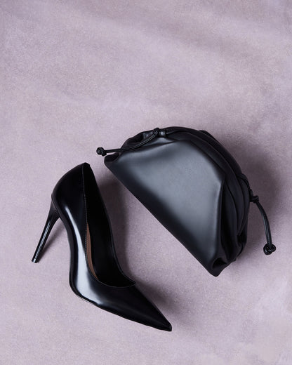 NOIR HEEL AND HAILEE BAG BLACK BUNDLE | Matching Shoe And Bag - Steve Madden