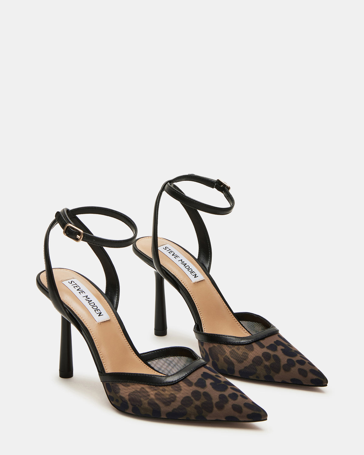ALLIANCE Mesh Leopard Pointed-Toe Pump Women's Heel - Steve Madden