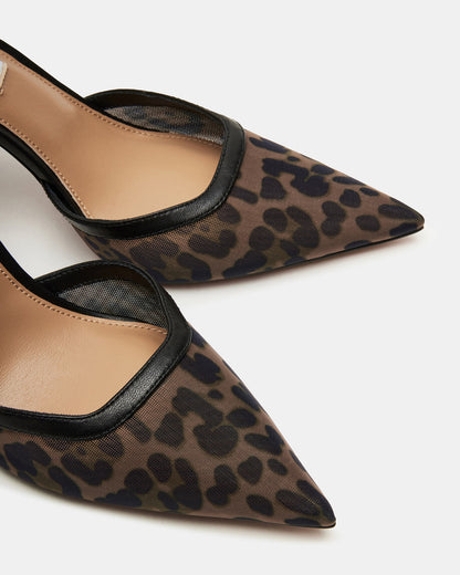 ALLIANCE Mesh Leopard Pointed-Toe Pump Women's Heel - Steve Madden