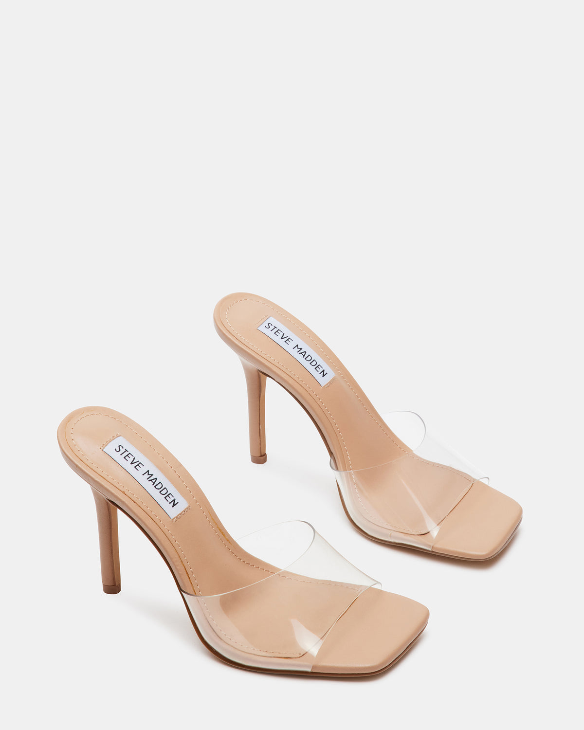 SIGNAL Clear Women's Designer Tall Stiletto Heels - Steve Madden