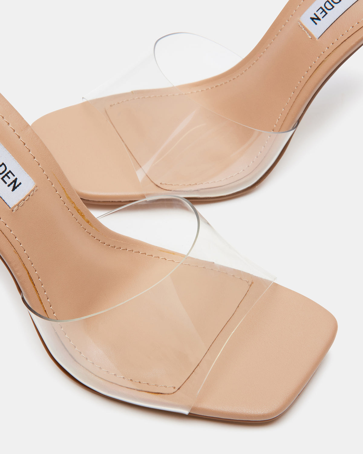 SIGNAL Clear Women's Designer Tall Stiletto Heels - Steve Madden