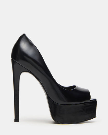 IVES Black Box Platform Square-Toe Stiletto Women's Heel - Steve Madden