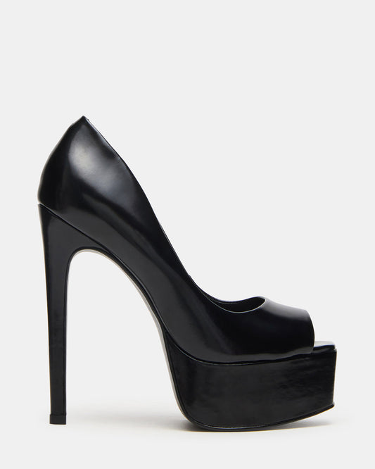 IVES Black Box Platform Square-Toe Stiletto Women's Heel - Steve Madden