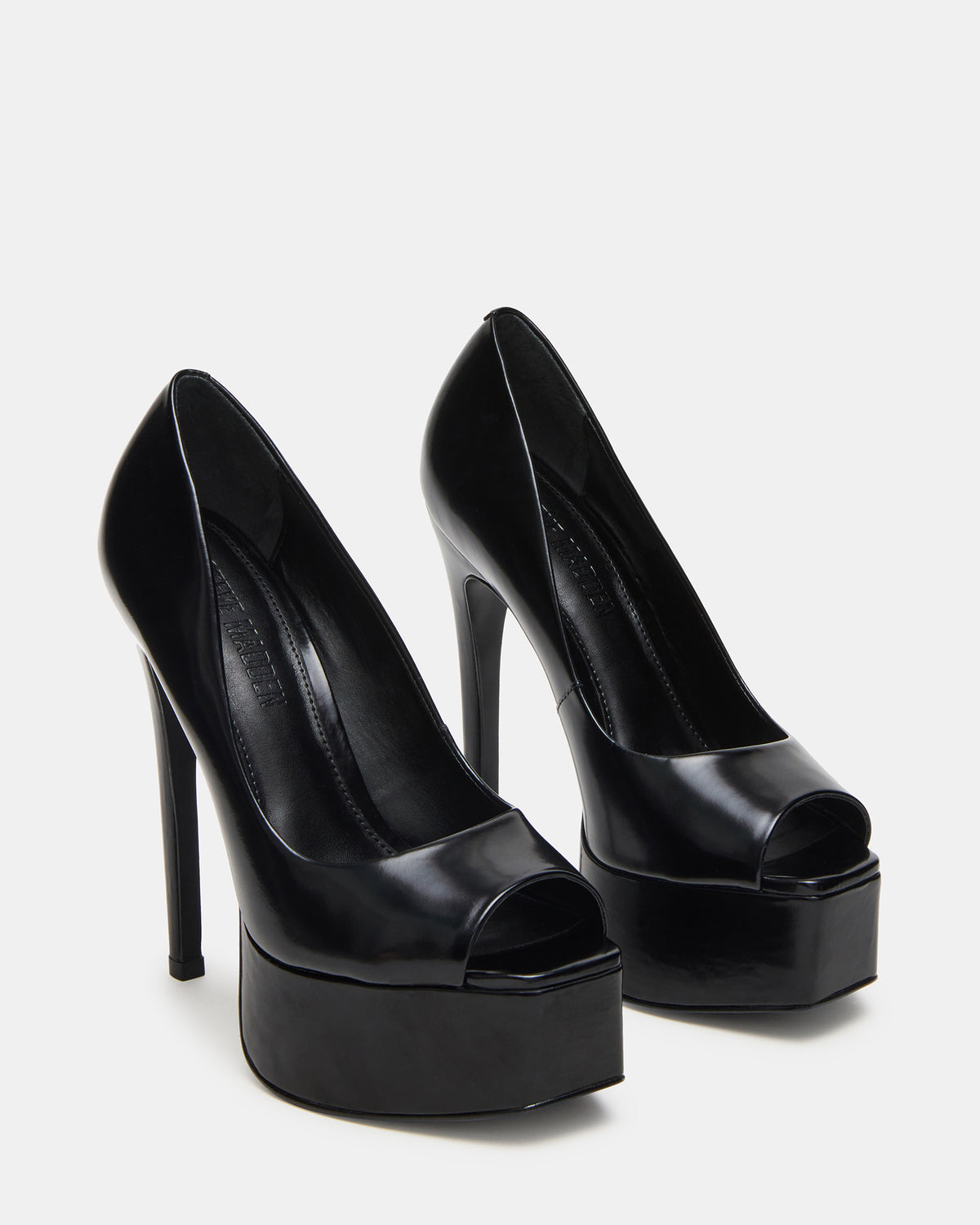 IVES Black Box Platform Square-Toe Stiletto Women's Heel - Steve Madden